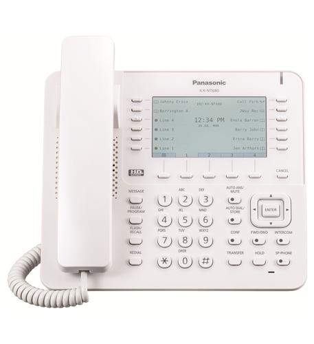 Panasonic KX-NT680 White  IP Display Speakerphone 4.3 inch Color LCD