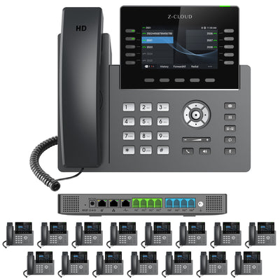 Business Phone System: MM S-304. Supports 4 Traditional Lines, 80 VoIP Lines & 300 Extensions