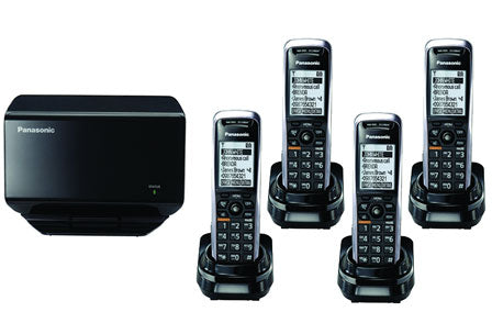 Panasonic TGP500 IP Cordless Phone Package with 4 Handsets