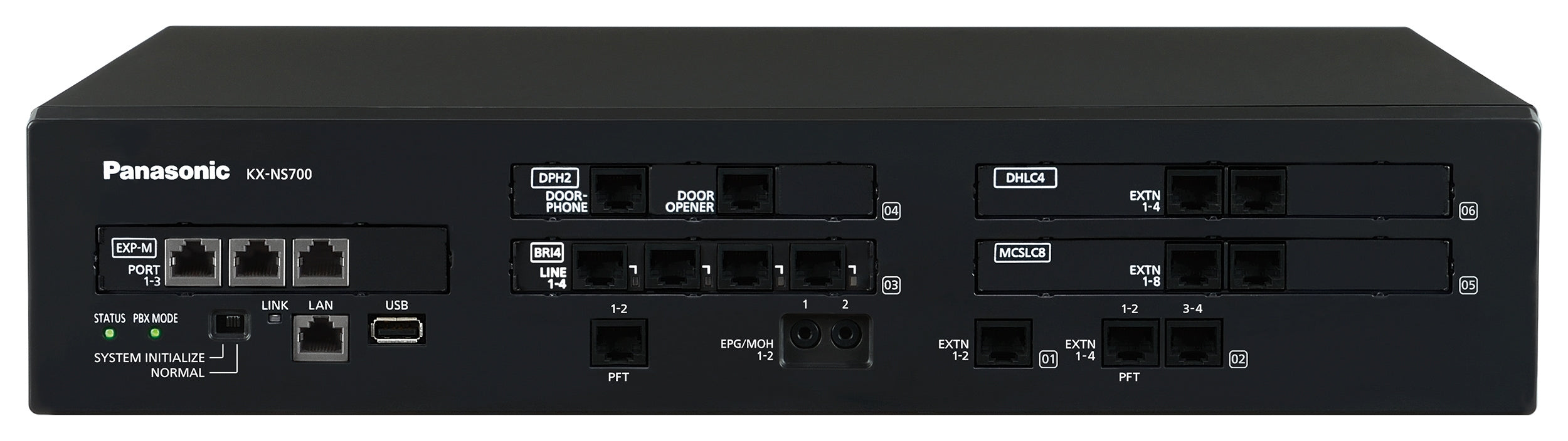 Business Phone System by Panasonic: NS700 Bundle with 4 IP Phones - 1 Year of Dial Tone Service Included