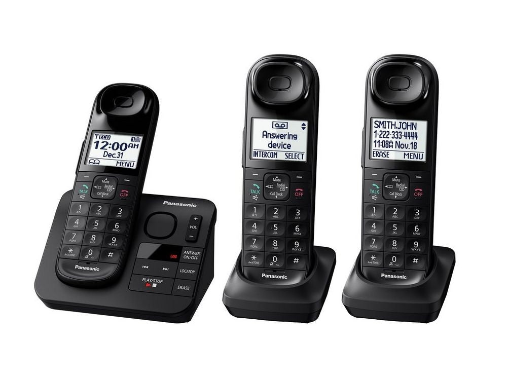 Panasonic 3 Cordless Handsets with Answering Machine