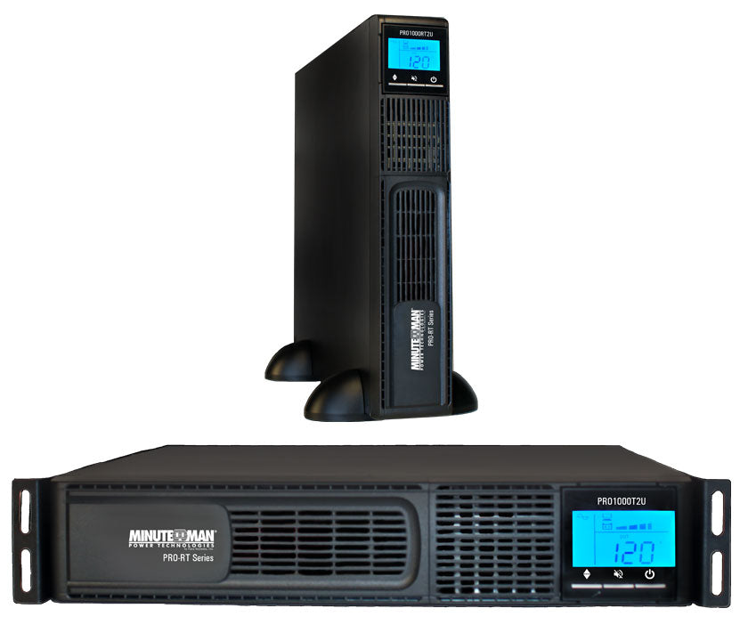 Minuteman PRO1500RT2U Rack/Tower/Wallmount UPS:1500 VA/1050 Watts