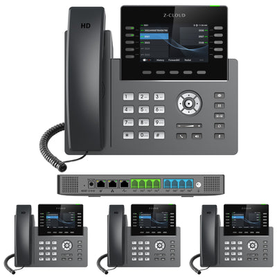 Business Phone System: MM S-304. Supports 4 Traditional Lines, 80 VoIP Lines & 300 Extensions