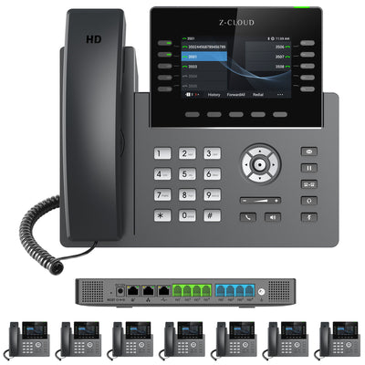 Business Phone System: MM S-304. Supports 4 Traditional Lines, 80 VoIP Lines & 300 Extensions