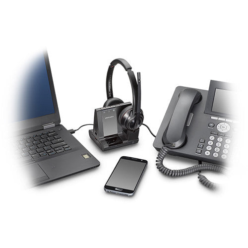 Plantronics Savi 8200 Series W8220 Wireless Noise Canceling Stereo Headset