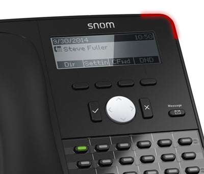 Snom D725 18-Button Gigabit IP Phone: Black