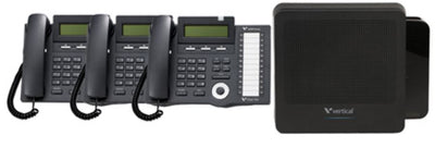 Vertical Summit Business Phone System with 3 24-Button Phones