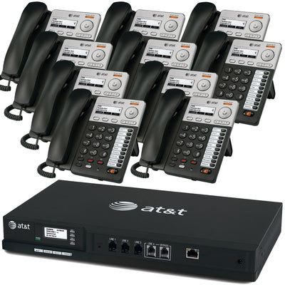 AT&T Syn248 Phone System With 10 IP Phones