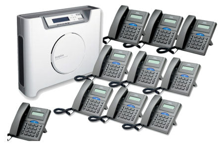 Syspine A50 Plus Phone System With 10 IP Phones: 8-Line Server