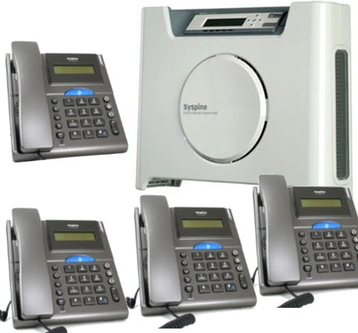 Syspine A50 Plus Phone System with 4 IP Phones: 4-Line Server