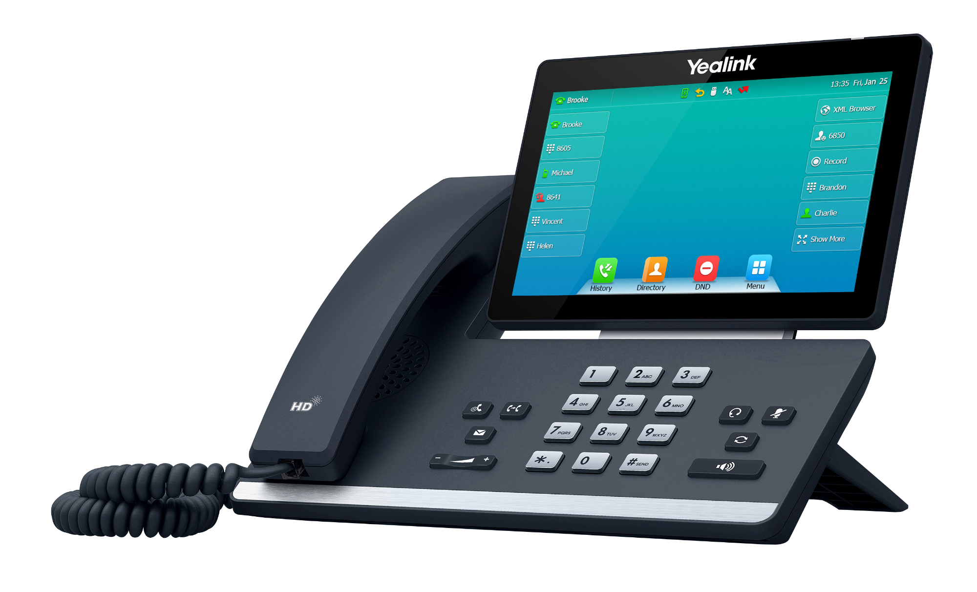 Yealink T57W Premium IP Phone w/ built-in Bluetooth and Wi-Fi
