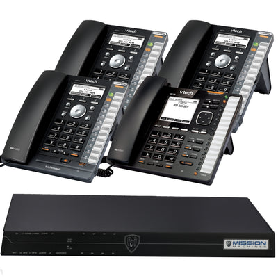 Mission Machines TD-1000 VoIP Phone System with 4 VTech IP Phones