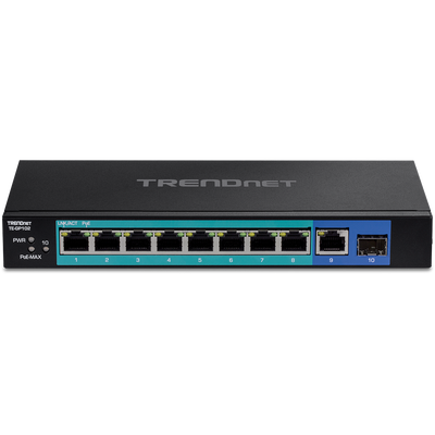 10-Port Unmanaged 8 Gigabit PoE+ Switch