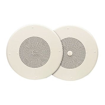 Valcom Eight Inch 70V White Ceiling Speaker