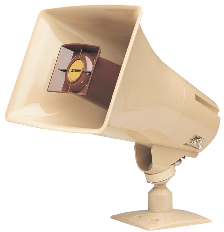 Valcom 5-Watt One-Way Paging Horn Beige