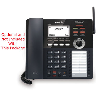 VTech VDP Small Business Phone System Equipped with 4-Line Capacity - 2 Handheld Extensions and 2 Lines Included