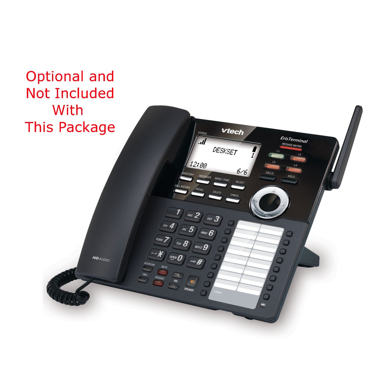 VTech VDP Small Business Phone System Equipped with 4-Line Capacity - 2 Handheld Extensions and 2 Lines Included
