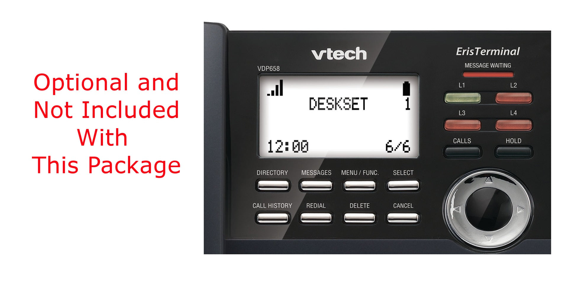 VTech VDP Small Business Phone System Equipped with 4-Line Capacity - 2 Handheld Extensions and 2 Lines Included