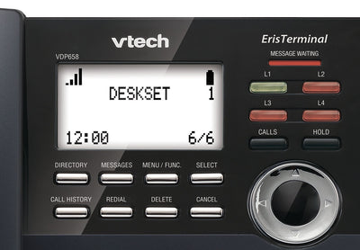 VTech VDP Small Business Phone System Equipped with 4-Line Capacity - 4 Desksets Included