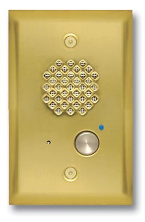 Viking E-40 Compact Entry Door Phone: Polished Brass