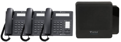 Vertical Summit Business Phone System with 3 8-Button Phones