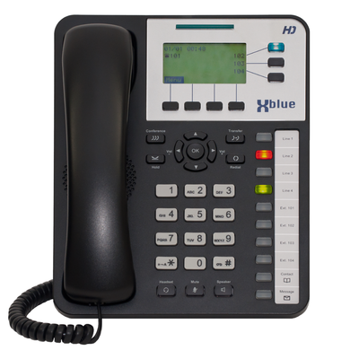 Xblue X25 Phone System with 1 X4040 Vivid Color Display IP Phones & 5 X3030 IP Phones