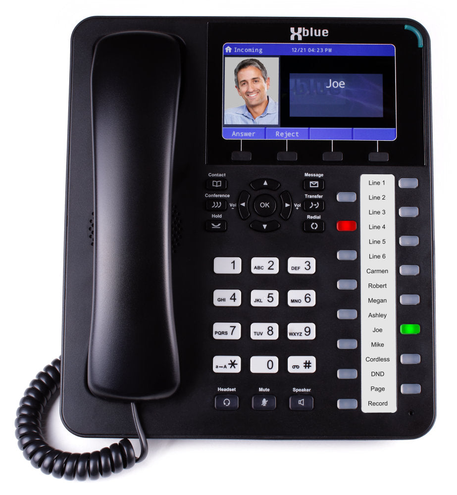 Xblue X50 Phone System with 4 X4040 Vivid Color Display IP Phones