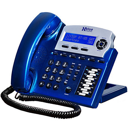 Xblue X16 Phone System with 4 Phones: Vivid Blue