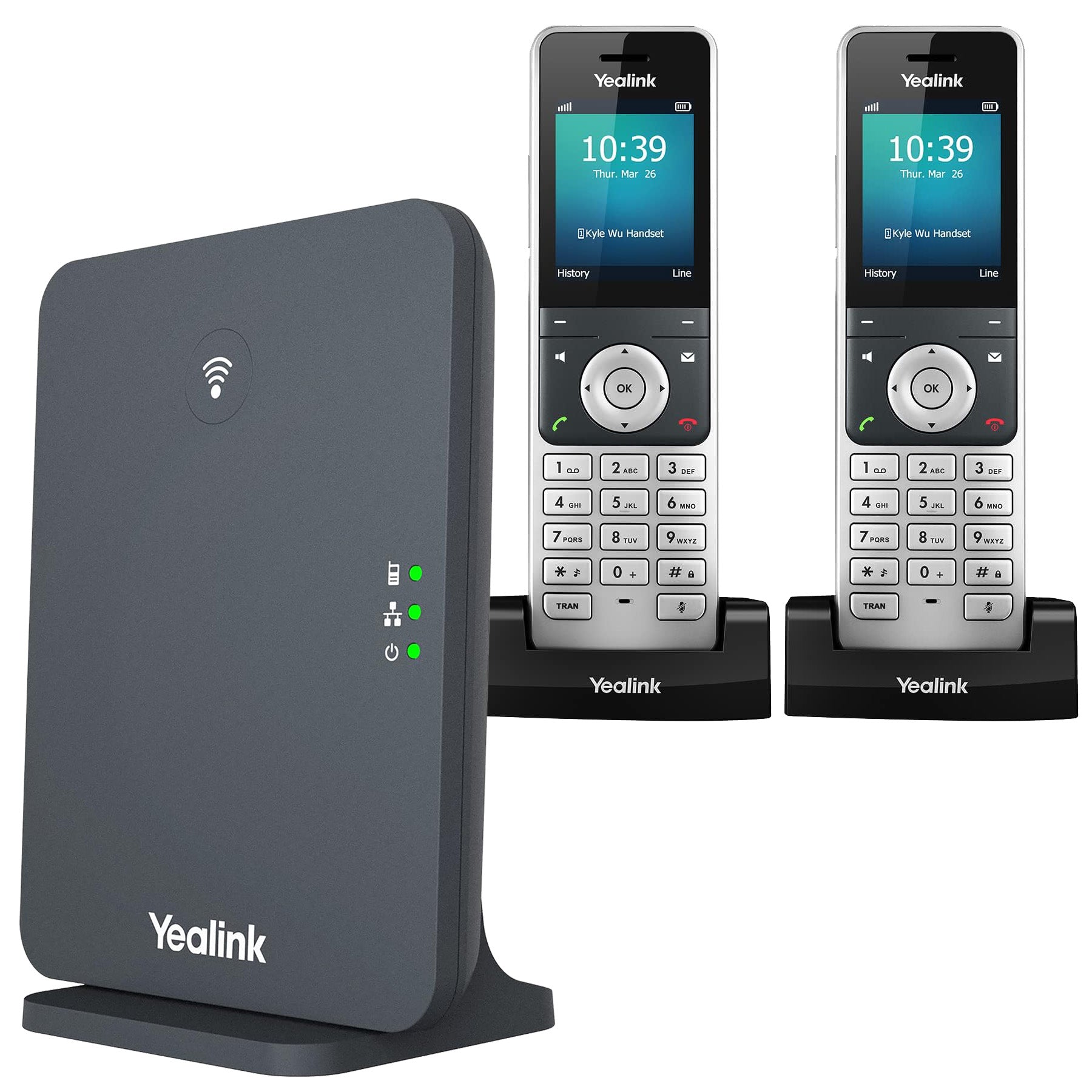 Mission Machines Service with 2 Cordless - VoiceMail to Email, Ring Your CellPhone Simultaneously, 3-Way Conference, Bluetooth. Mission Machines Subscription Required. Use Existing Number