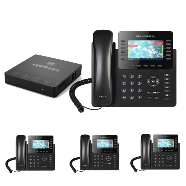 Business Phone System 'Mission Machines' G300: Includes Grandstream 2170 Phones + 'Mission Machines' Server + Free 3 Months of 'Mission Machines' Phone Service