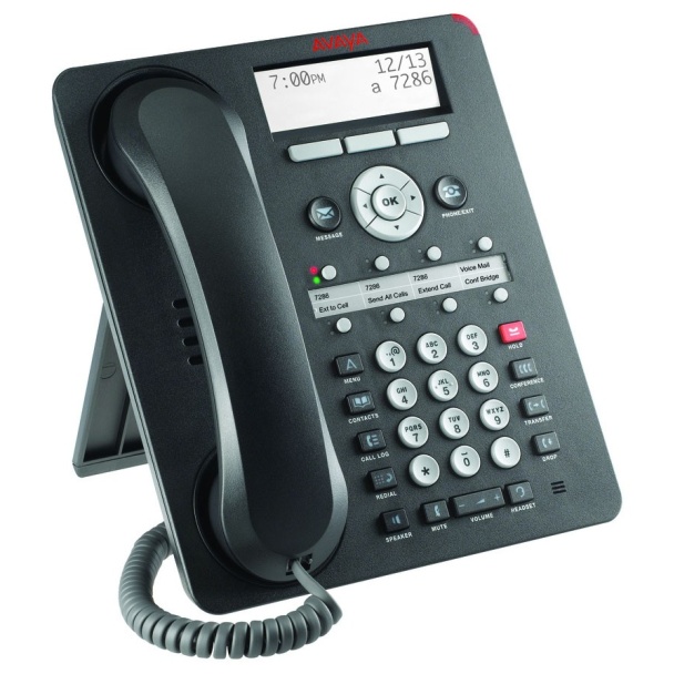 Avaya 8-Button Digital Phone - Black 