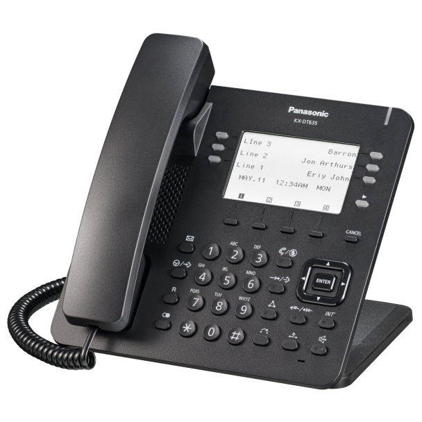 Panasonic KX-DT635-B Black Digital Display Speakerphone