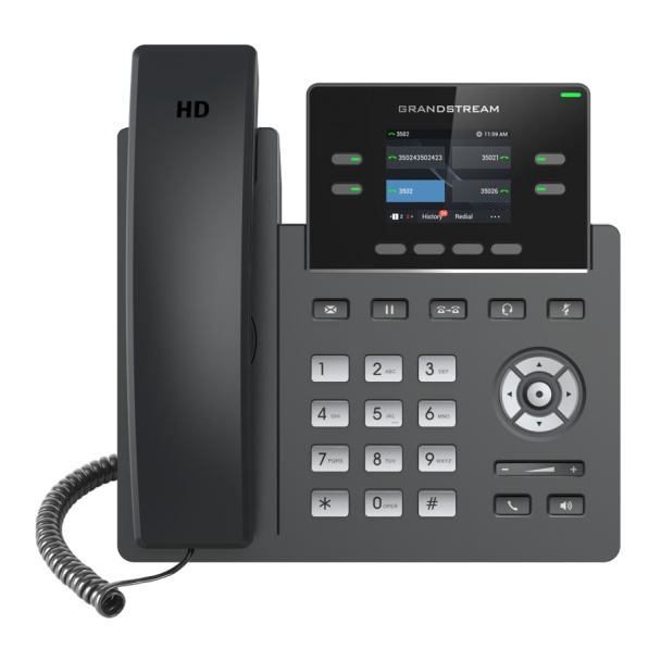 Grandstream GRP2612W Carrier-Grade IP Phone 2 SIP Accounts WiFi