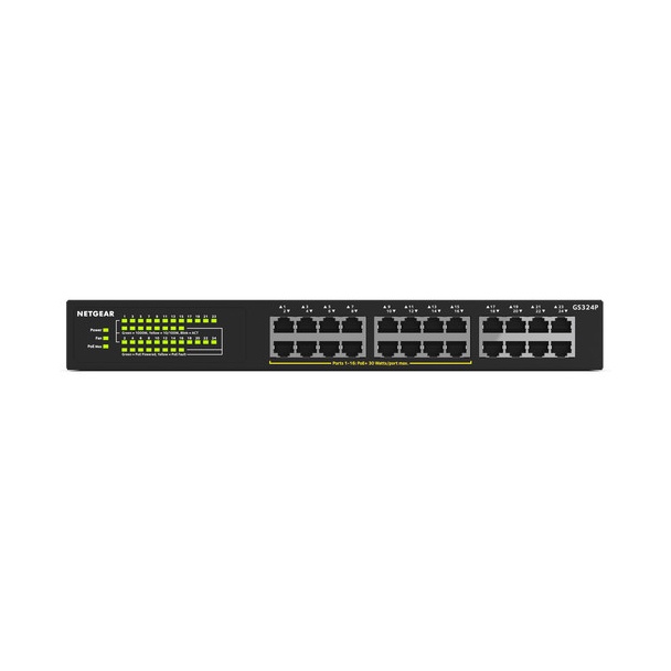 Netgear 24-Port Gigabit Ethernet Unmanaged Switch with 16-Ports PoE+ (190W)