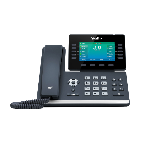 Yealink T54W IP Phone POE - Bluetooth and Wi-Fi Standard