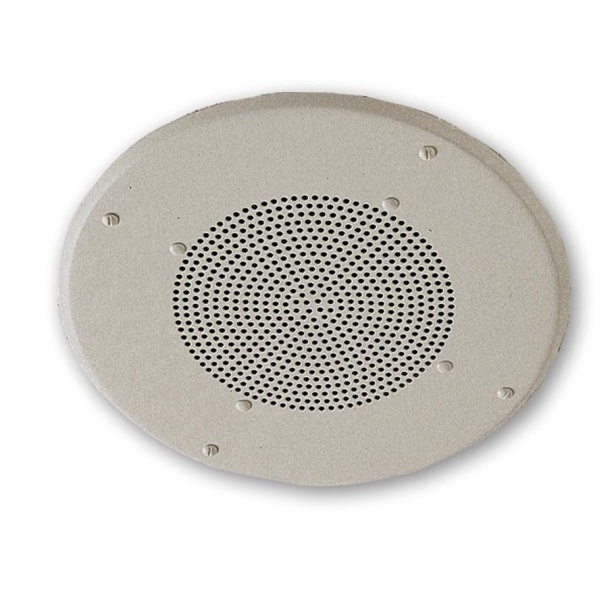 Valcom Eight Inch 70V White Ceiling Speaker