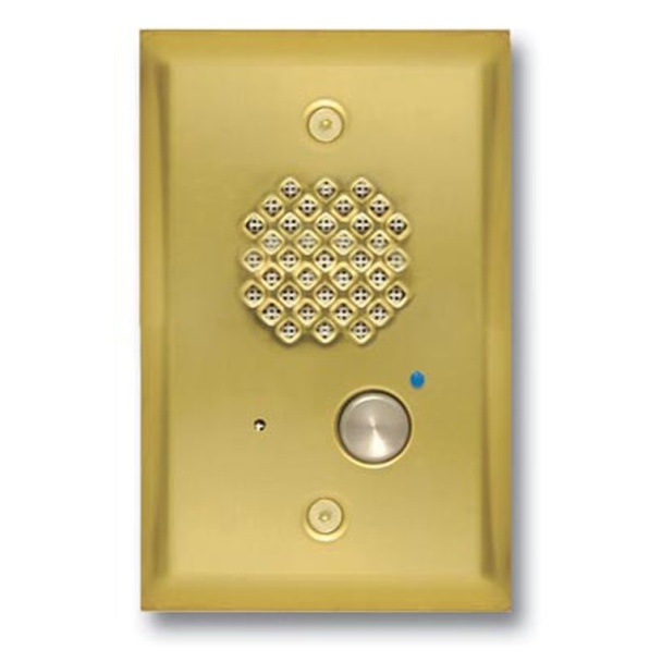 Viking E-40 Compact Entry Door Phone: Polished Brass