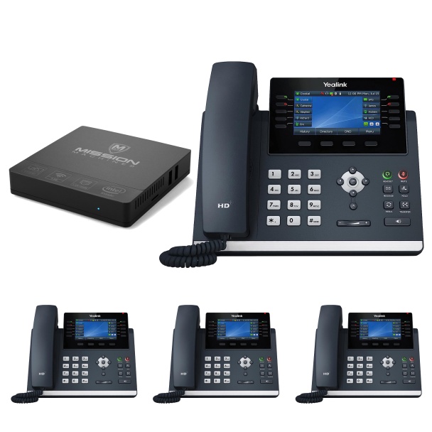 Business Phone System 'Mission Machines' Y200: Includes Yealink T46U Phones + 'Mission Machines' Server + Free 3 Months of 'Mission Machines' Phone Service