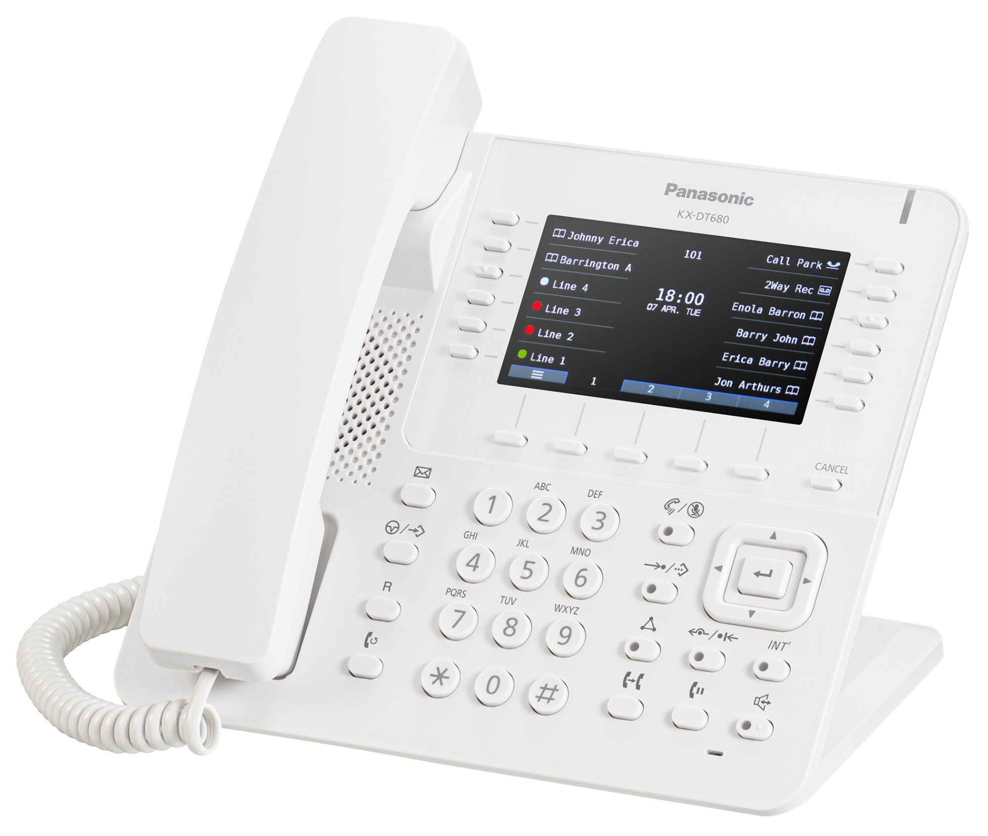 Panasonic KX-DT680 WHITE Digital Display Speakerphone 4.3 inch 