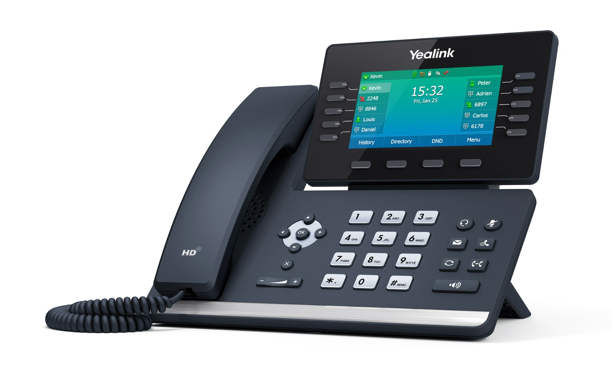 Yealink T54W IP Phone POE - Bluetooth and Wi-Fi Standard