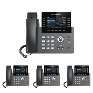 Business Phone System 'Mission Machines' G400C: Includes Grandstream GRP2615 Phones + 'Mission Machines' Cloud Server + Free 3-Months of 'Mission Machines' Cloud Phone Service