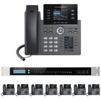 Business Phone System by Grandstream: 8 Line Enhanced Package