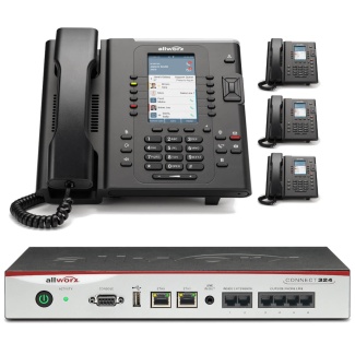 Allworx Business Phone System Connect 324 with 4 Color Display Verge IP Phones