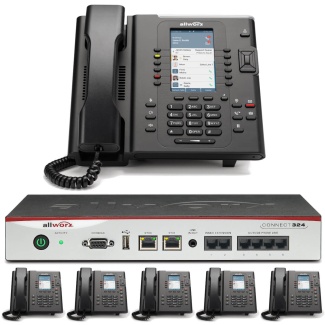 Allworx Business Phone System Connect 324 with 6 Color Display Verge IP Phones