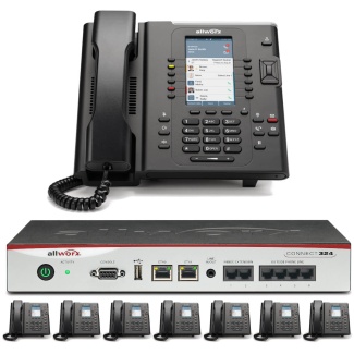 Allworx Business Phone System Connect 324 with 8 Color Display Verge IP Phones