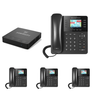 Business Phone System 'Mission Machines' G200: Includes Grandstream 2135 Phones + 'Mission Machines' Server + Free 1 Year of 'Mission Machines' Phone Service