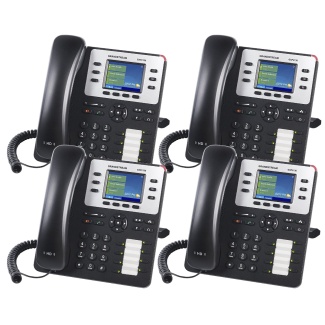 Hosted Solution - 4 Grandstream IP Phones Includes 3-Lines with Unlimited Calling for 1 Year