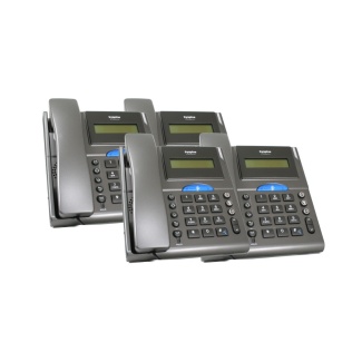 Hosted Solution - 4 Syspine IP Phones Includes 2-Lines with Unlimited Calling for 1 Year