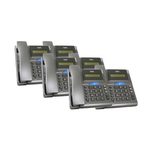 Hosted Solution - 6 Syspine IP Phones Includes 2 Phone Lines with Unlimited Calling for 1 Year