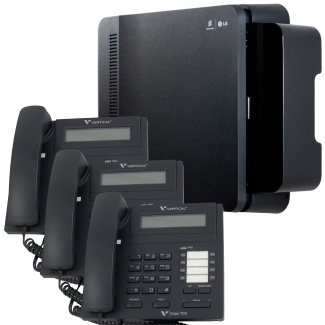 Vertical Summit Business Phone System with 3 8-Button Phones